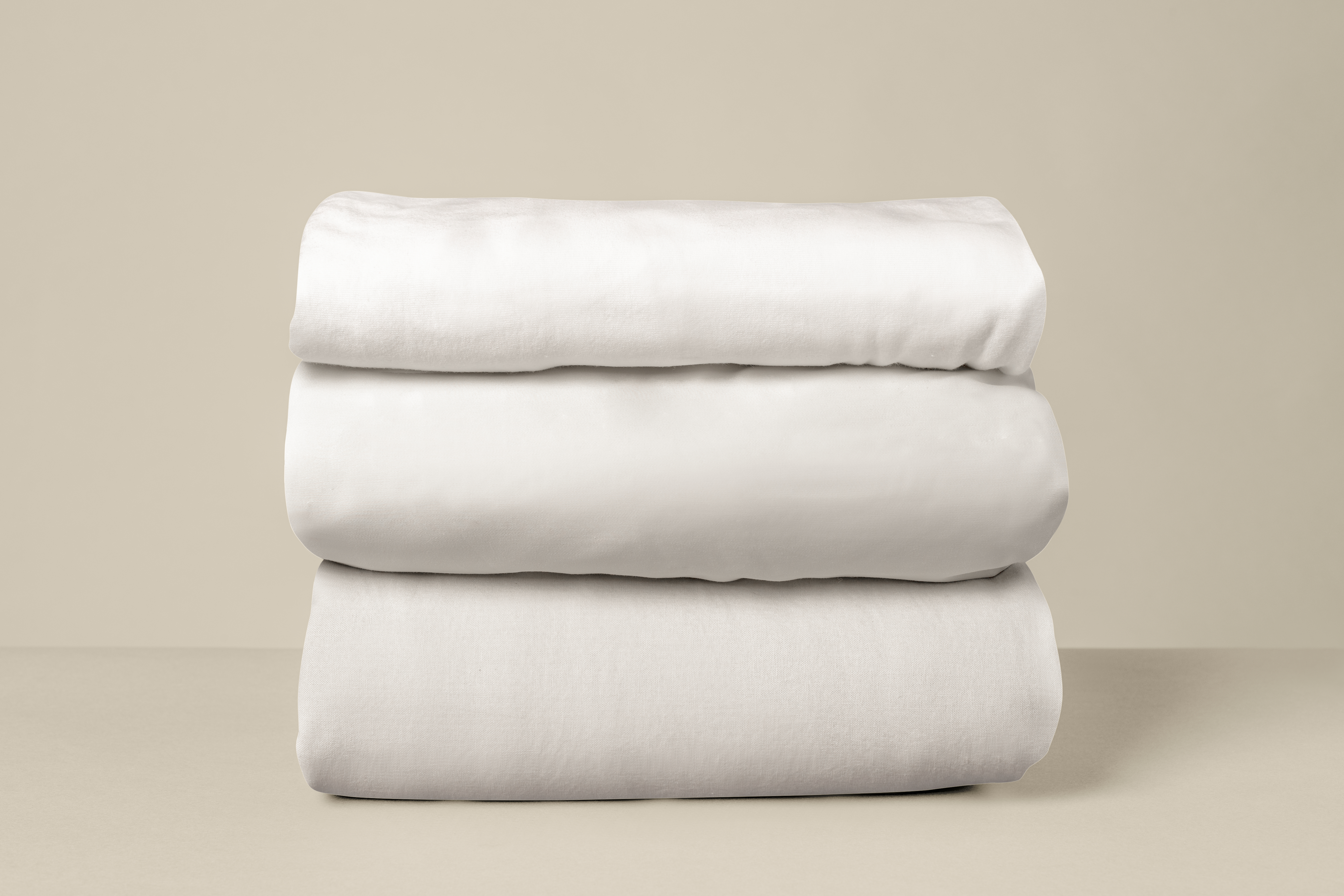 Premium Cotton Bedsheet - 140 GSM White - King Size - Image 1